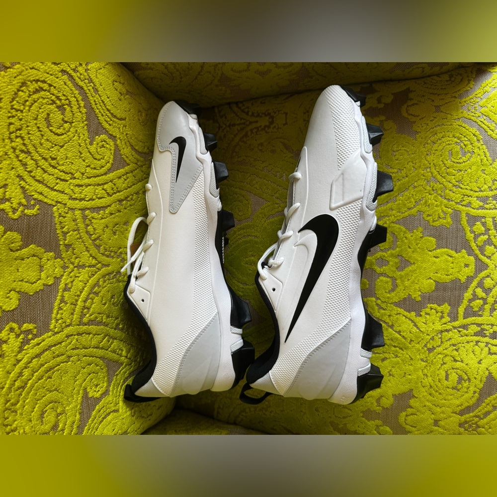 Nike Force Trout 9 Keystone White Black Cleats Size 12.5 - Picture 6 of 9